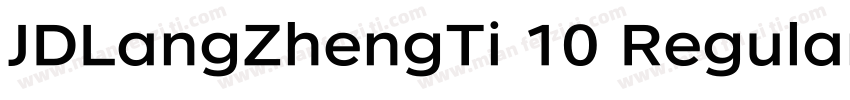 JDLangZhengTi 10 Regular字体转换